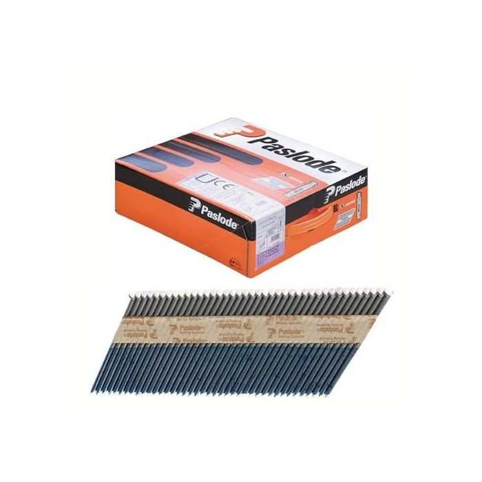 Paslode 141227 IM350 3.1 x 75mm Ring Galvanised Framing Nails Pack of 2200 2 Fuel Cells