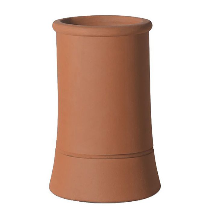 Roll Top Chimney Pot 600mm Red