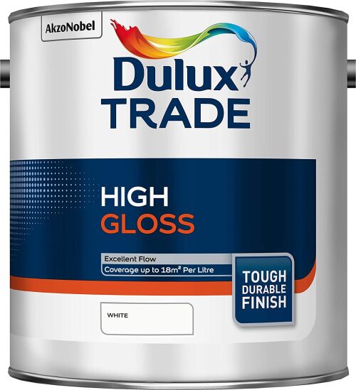 Dulux Trade High Gloss White 2.5 Litre 5089681
