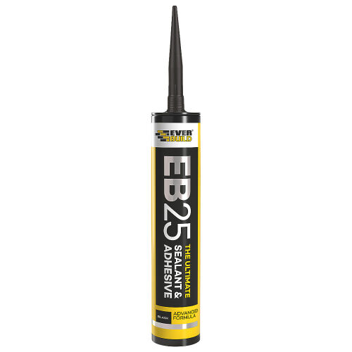 Everbuild Black EB25 Sealant & Adhesive - 300ml