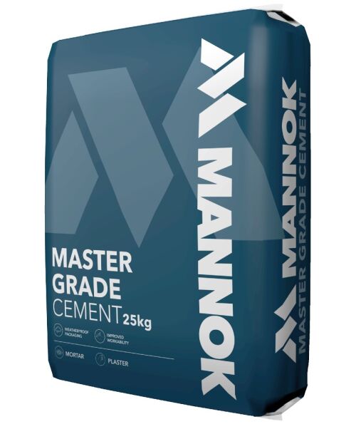 Mannok Master Grade Cement - 25Kg Plastic Bag