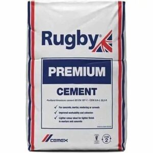 Rugby Premium Cement - 25Kg paper bag