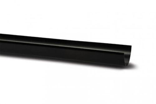 Polypipe Deep Capacity Rain Water Gutter Black Plastic 4 Metre 117mm