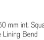 250mm SQ Concrete Flue Liner Bend