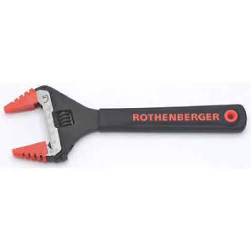 Rothenberger Adjustable Wide Jaw Wrench 8" with Soft Jaw Protector 70460R 